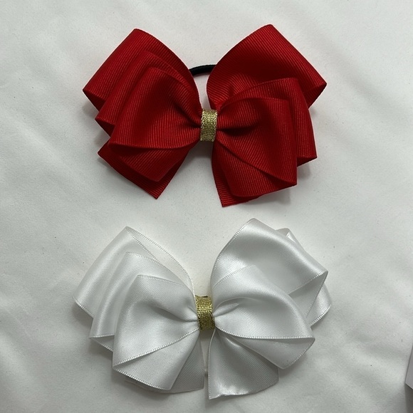 Hair Bows Set of 2 bows, - Picture 4 of 6